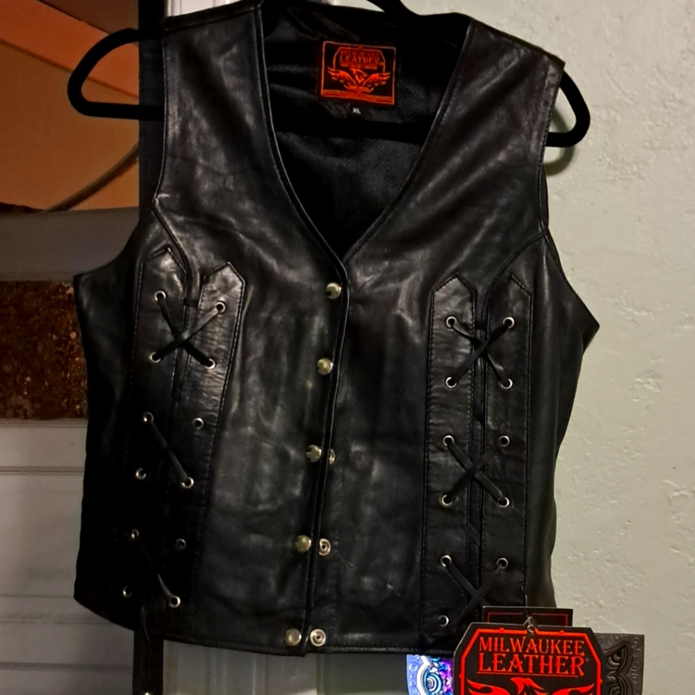 Milwaukee leather riding vest